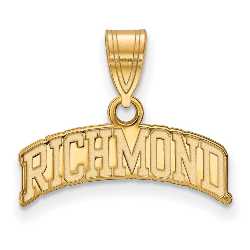 14K Gold Plated Sterling Silver U. of Richmond Medium Script Pendant